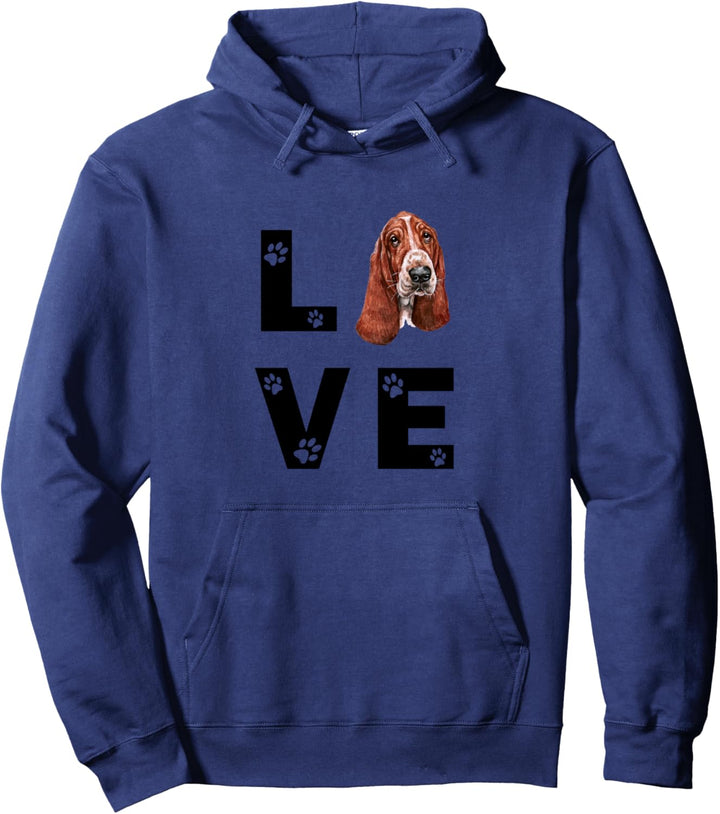 BASSET HOUND Hund Love Hundebesitzer Geschenk Pullover Hoodie