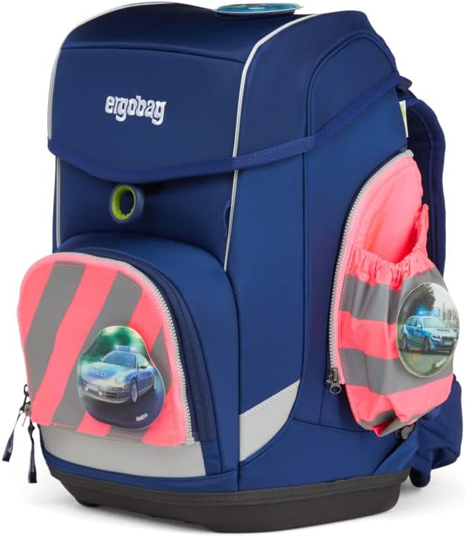 ergobag Seitentaschen Zip-Set mit Reflektorstreifen Sichtbarkeits-Set mit Seitentaschen pack cubo un