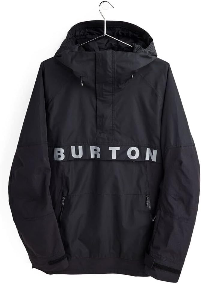 Burton Herren Ski- Snowboardjacke FROSTNER Anorak XL Echtes Schwarz, XL Echtes Schwarz