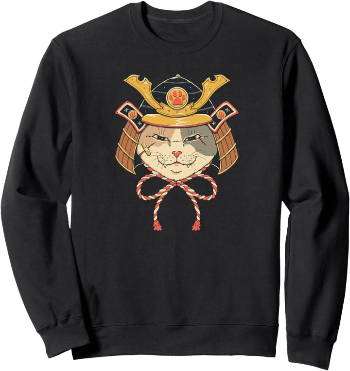 Neko Samurai Head Sweatshirt
