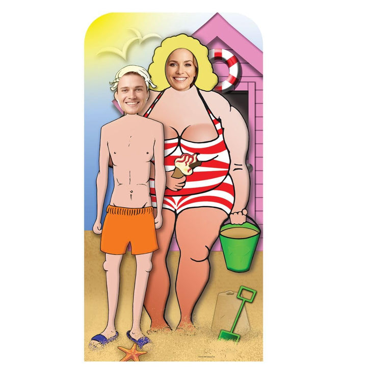 Star Cutouts SC134 Fotoaufsteller mit Strandpärchen-Motiv, aus Pappe