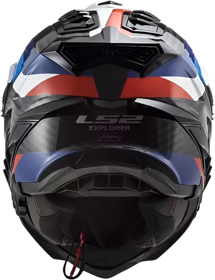 LS2, Motocross Helm Explorer Carbon Frontier Black Blue, XS, XS