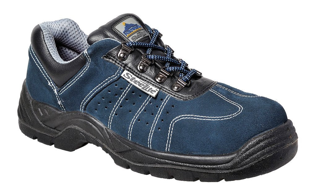 Portwest Steelite perforierter Trainer S1P, Grösse: 43, Farbe: Blau, FW02BLU43 Blau 43 EU, Blau 43 E