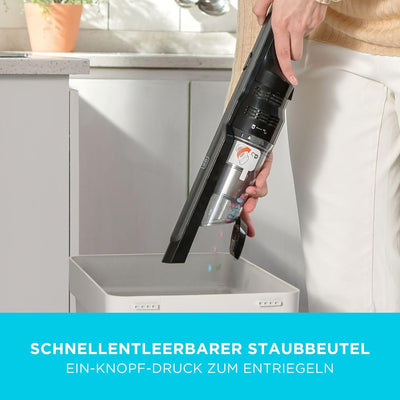 Black+Decker Dustbuster DVC320B21 (12V Akku Handstaubsauger im Super Slim Design, kabellos, moderner