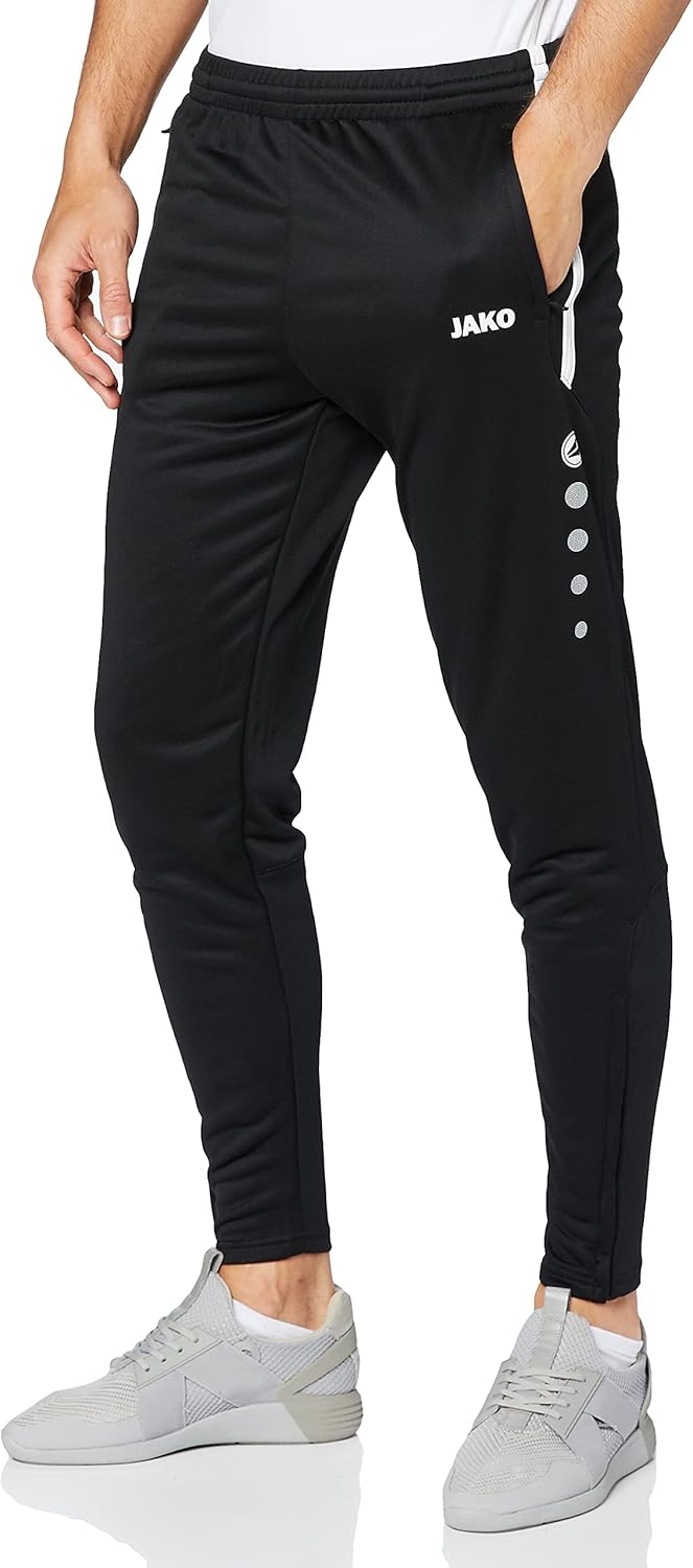 JAKO Herren Trainingshose Active I Sporthose Herren lang mit Elastischem Bund & Seitentaschen I Trai