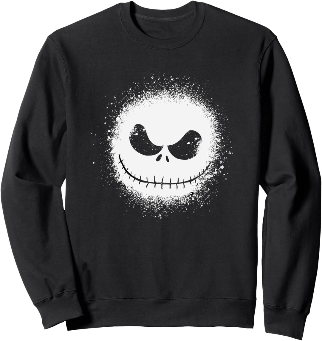 Nightmare Before Christmas Faded Jack Skelington Big Face Sweatshirt