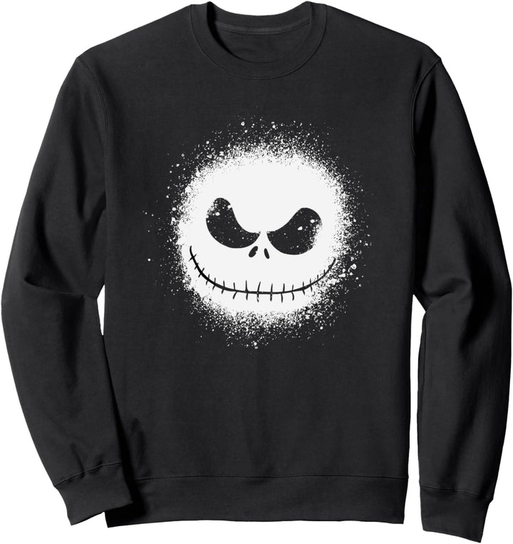Nightmare Before Christmas Faded Jack Skelington Big Face Sweatshirt