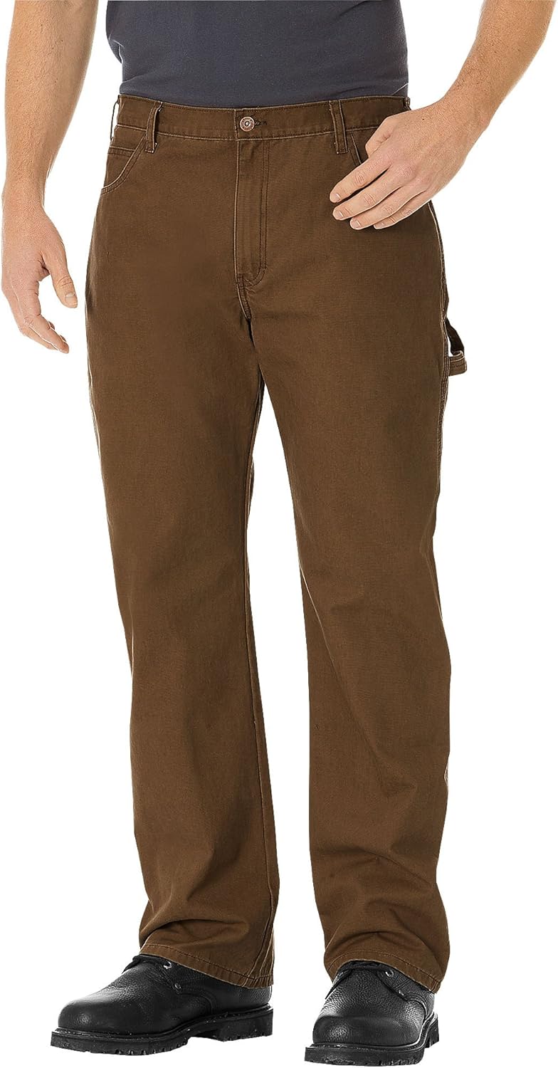 Dickies Herren Leichte Duck Carpenter Jeans mit Gerader Passform Arbeitshose 32W / 34L Holz, 32W / 3