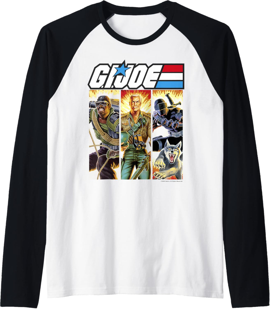 G.I. Joe Geared Up Action Shot Comic Panels Raglan