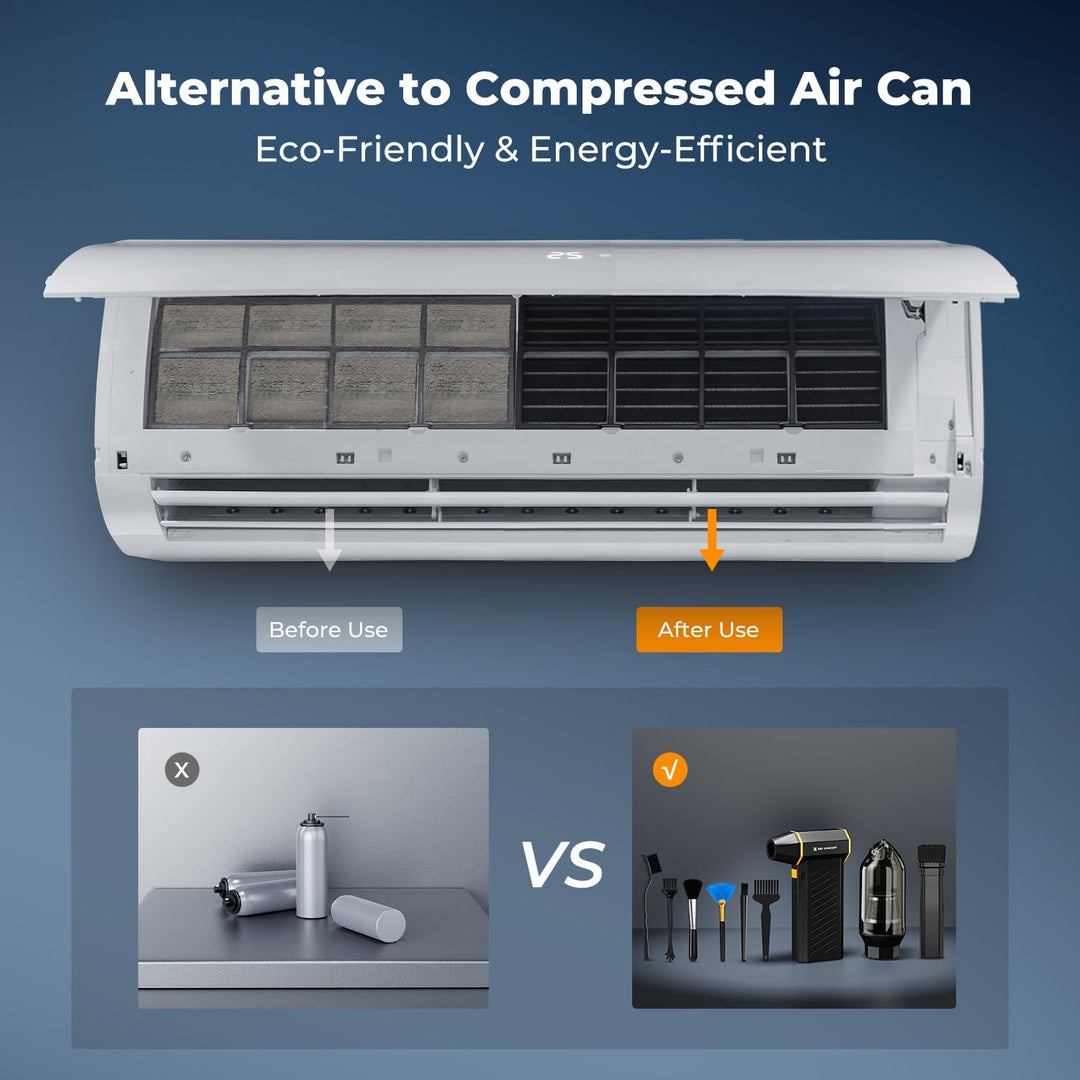 K&F CONCEPT Electric Air Duster 300000 RPM Magnetisch 3-Gang einstellbare Mini-Gebläse mit Akku Wied