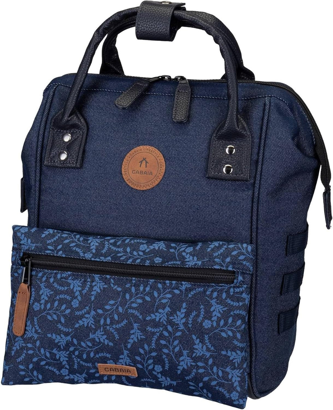 Cabaïa Damen Rucksack Adventurer Recycled Denim Small One Size Einheitsgrösse Blau, Einheitsgrösse B