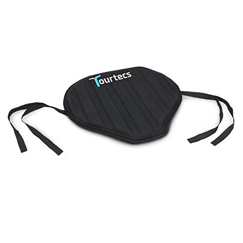 Tourtecs - Motorrad Sitzauflage für Chopper/Custombike Schwarz Neopren L Gelkissen Gel Pad Sitzbank