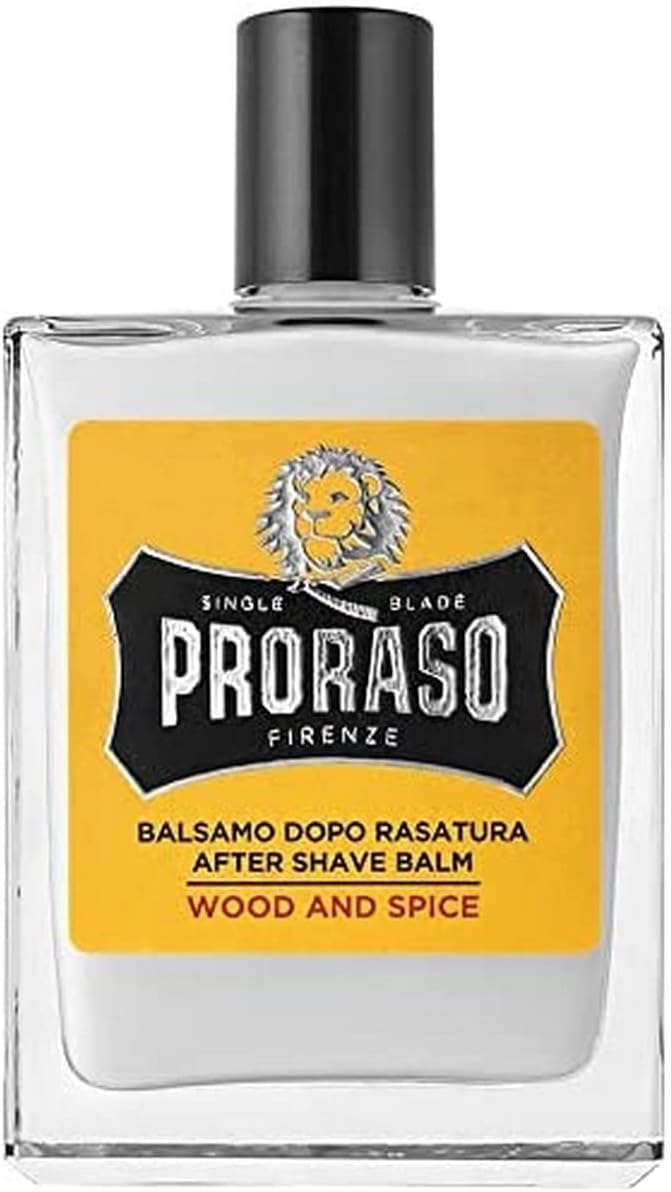 Proraso Wood and Spice After Shave Balsam, 100 ml & After Shave Lotion Nourishing, 100 ml Bundle mit