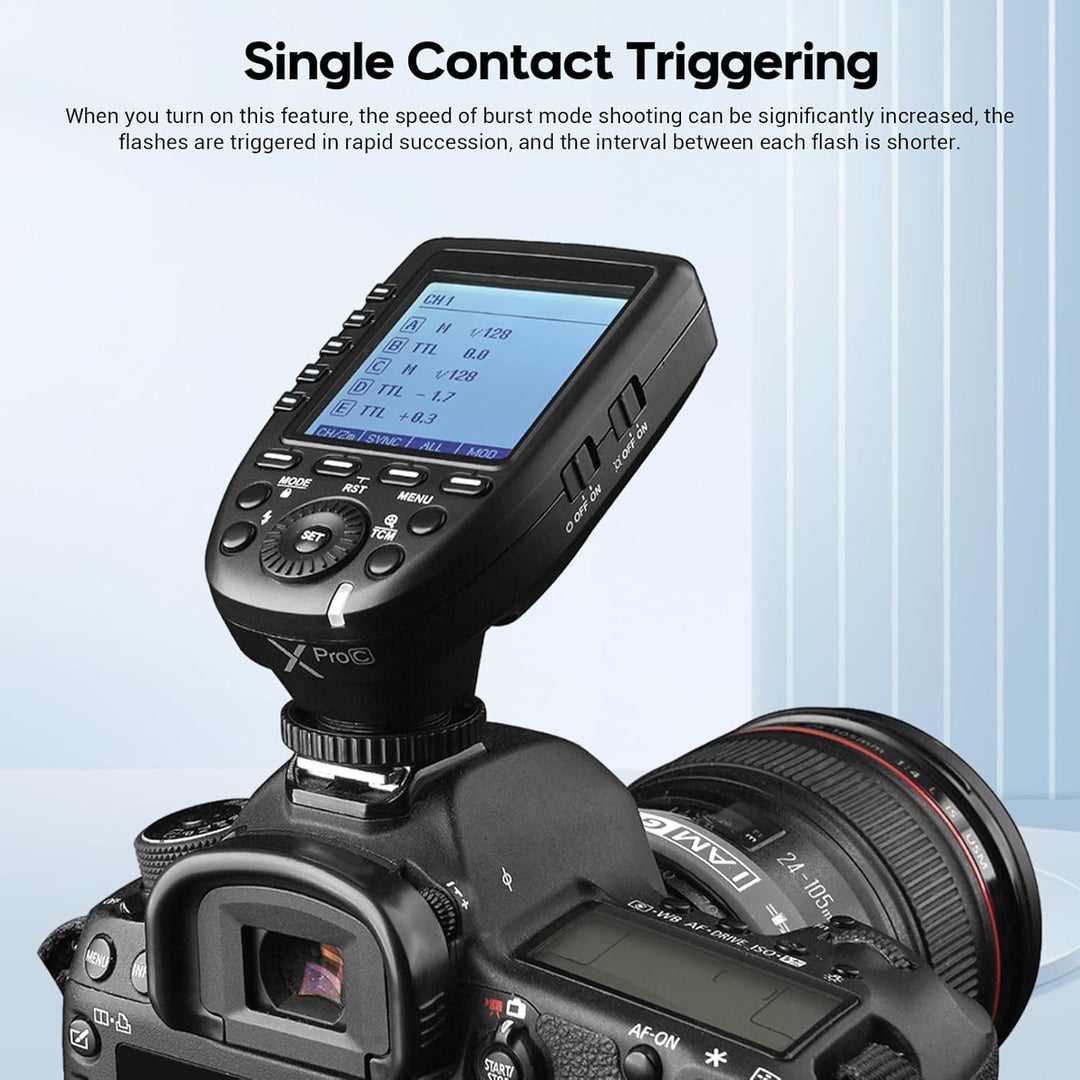 Godox Xpro-c E-TTL 2.4 G Wireless High Speed Sync 1/8000s X System HSS Blitzauslöser für Canon EOS K