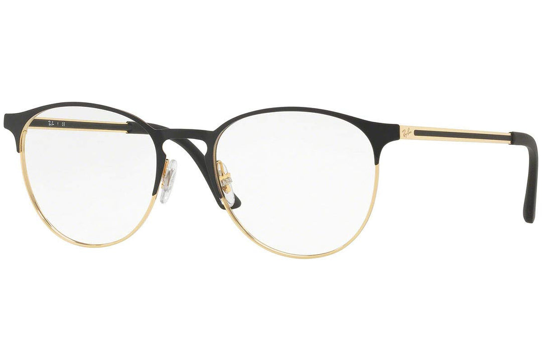 Ray-Ban Unisex-Erwachsene 0rx 6375 2890 53 Brillengestell, Gold (Gold Top In Black)