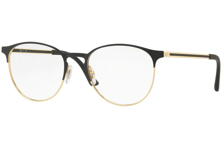 Ray-Ban Unisex-Erwachsene 0rx 6375 2890 53 Brillengestell, Gold (Gold Top In Black)