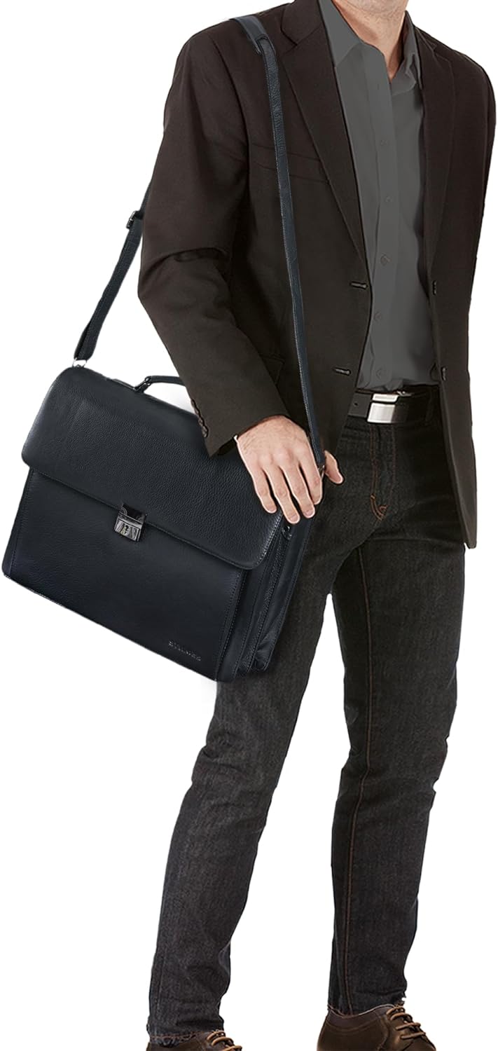 STILORD 'Johann' Klassische Aktentasche Herren Damen Businesstasche für 15,6 Zoll Laptop passend für