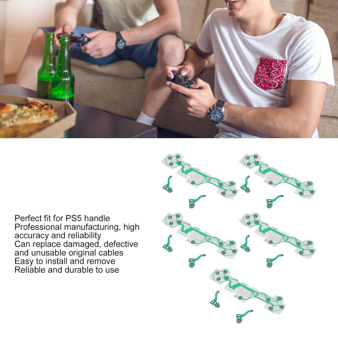 5er-Set Flexibles Flachbandkabel für Griff, Ersatz-Flexband-Leiterplatte, FPC-Gamepad-Griff, Leitfäh