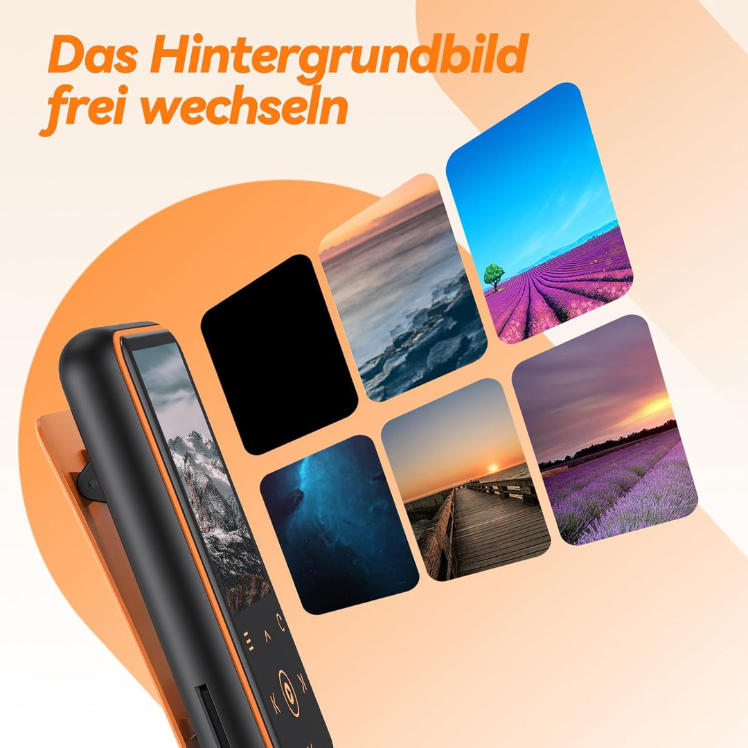 AGPTEK 64GB MP3 Player mit Sport Clip, Bluetooth 5.3 Player mit 1,8 Zoll TFT Farbbildschirm, Mini Mu
