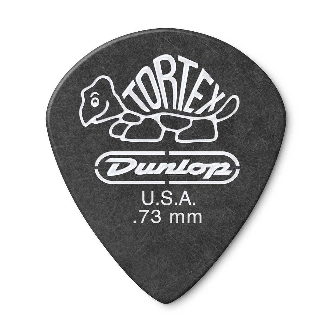 Jim Dunlop 482R.73 Guitar Picks, 0.73 mm, Pitch Black Sachet de 72 0,73mm, Sachet de 72 0,73mm