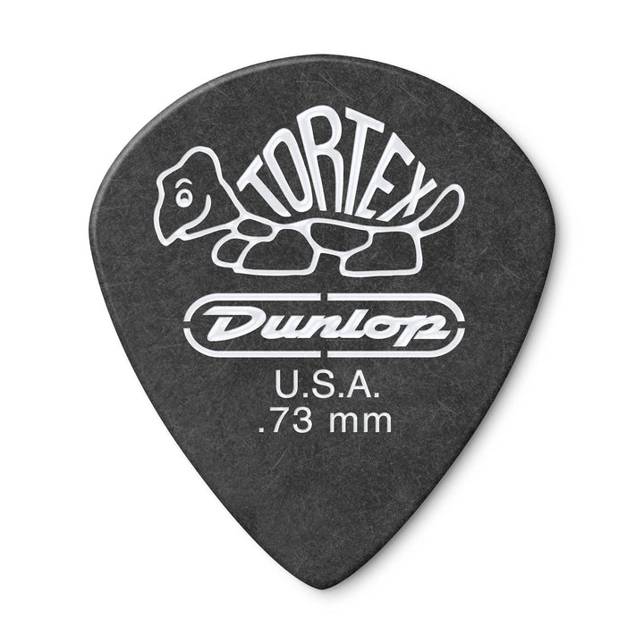 Jim Dunlop 482R.73 Guitar Picks, 0.73 mm, Pitch Black Sachet de 72 0,73mm, Sachet de 72 0,73mm