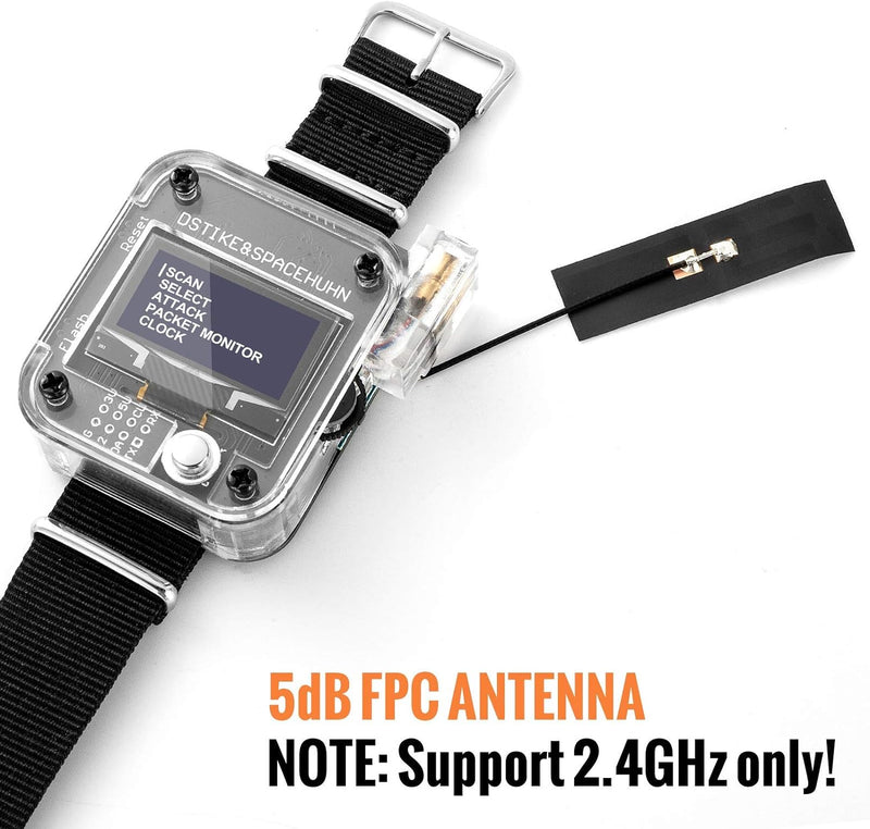 AURSINC WiFi Deauther Watch V3 ESP8266 Programmierbare Entwicklungsplatine | tragbare Smartwatch | O