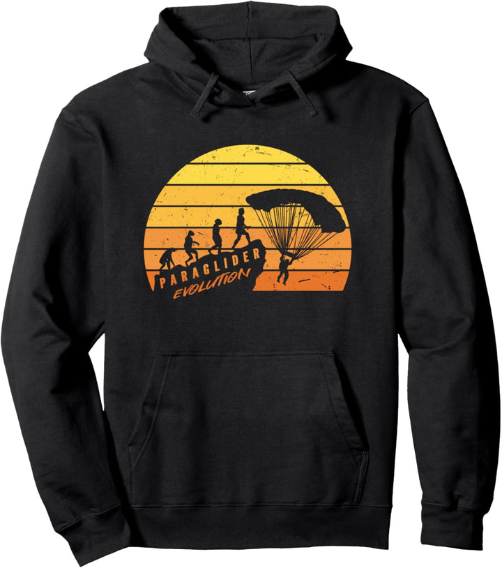Paraglider Evolution Gleitschirmfliegen Pullover Hoodie