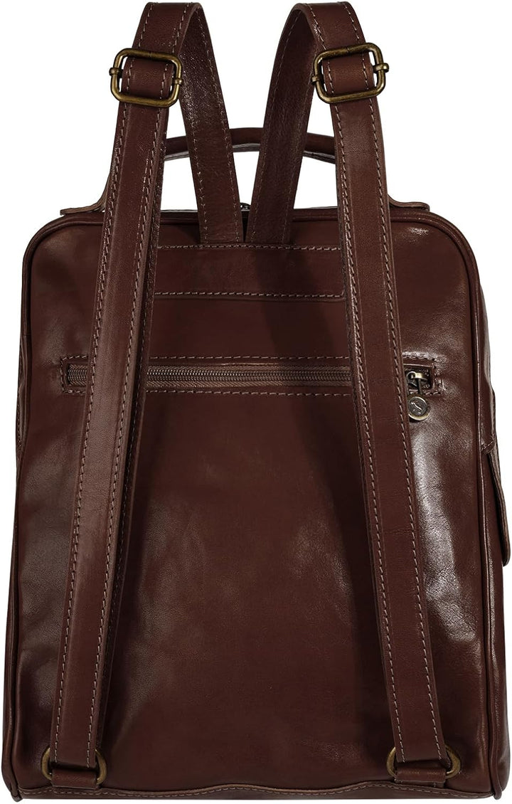 piké Rucksack Echt Leder braun Damen - 016046