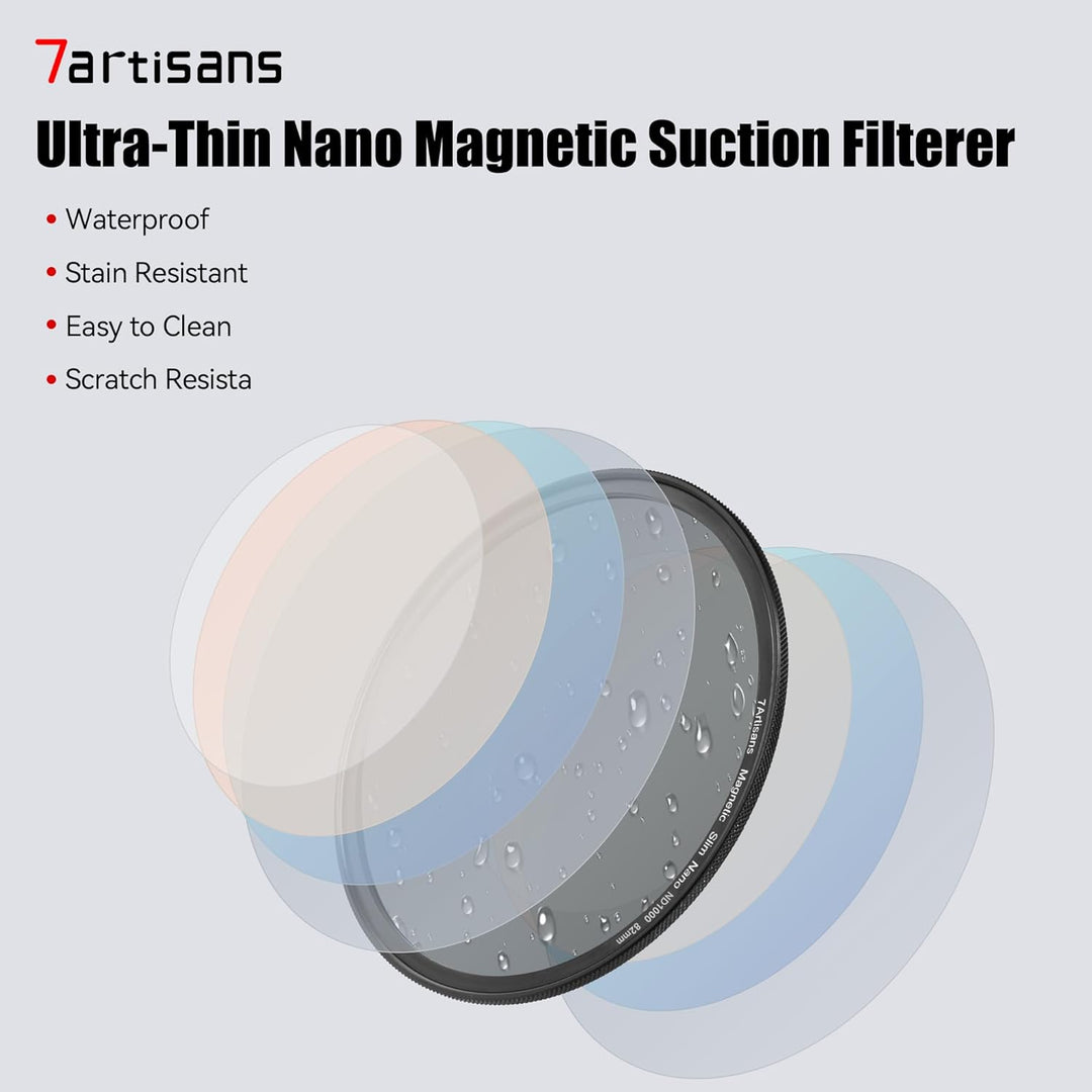 7artisans Nano-Magnetfilter UV-Filter ND-Lichtreduktionsfilter/CPL-Polarisationsfilter/GND-Verlaufsf