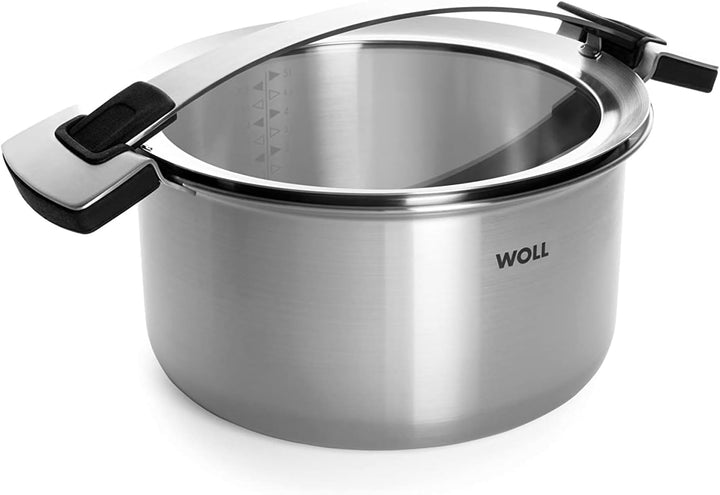 WOLL Kochtopf Edelstahltopf mit Deckel Concept Pro 13 cm hoch (Durchmesser: 24 cm, Inhalt: 6,0 l)