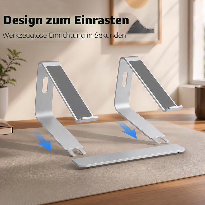 Orionstar Laptop Ständer, Ergonomischer Laptop Stand für Schreibtisch, Aluminium Laptop Halterung mi