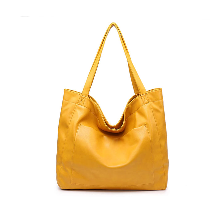 NICOLE & DORIS Handtasche Damen Gross Shopper Tasche Casual Schultertasche Weiche Leder Tragetasche