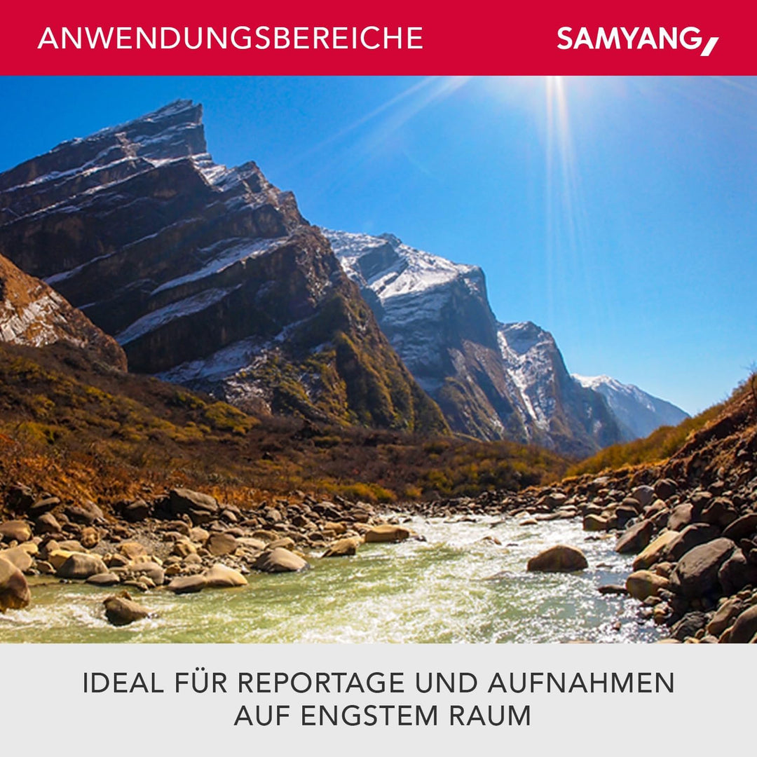 Samyang MF 7,5mm F3,5 Fisheye MFT schwarz - APS-C Sensor, 180° Bildwinkel, ideal für Reportage & eng
