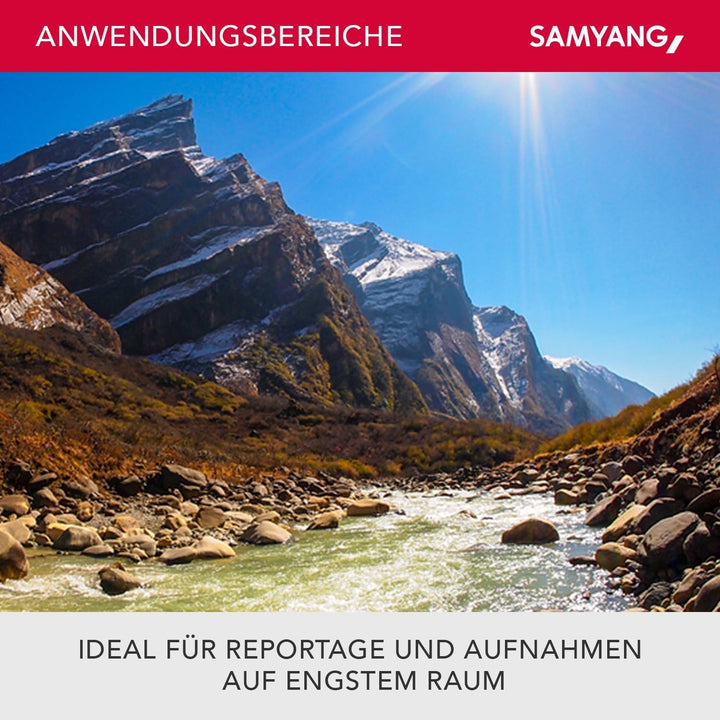 Samyang MF 7,5mm F3,5 Fisheye MFT schwarz - APS-C Sensor, 180° Bildwinkel, ideal für Reportage & eng