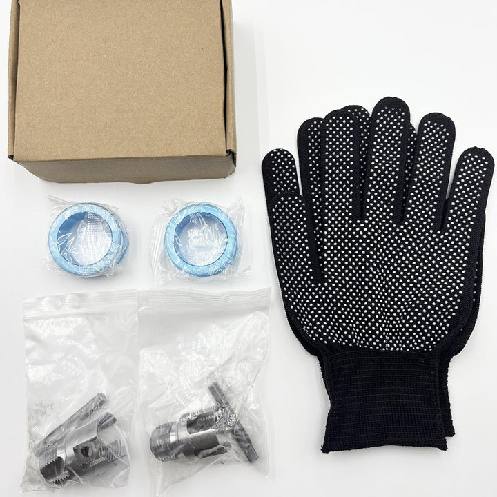 Gewindeschneider-Set für PVC-Rohre, Doppelfunktion, auslaufsicher, integriertes Gewindewerkzeug für