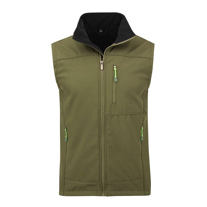 YOUTHUP Weste Herren Wasserdichte Softshellweste Outdoor Leichte Winddichte Fleece Herrenweste Ärmel