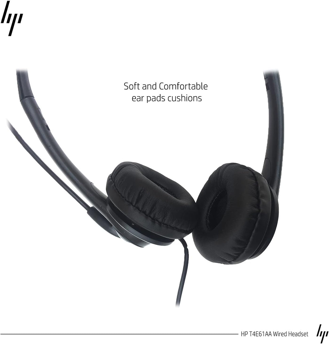 HP T1A66AA Stereo 3.5mm Headset, schwarz 3.5mm Stereo Connector, 3.5mm Stereo Connector