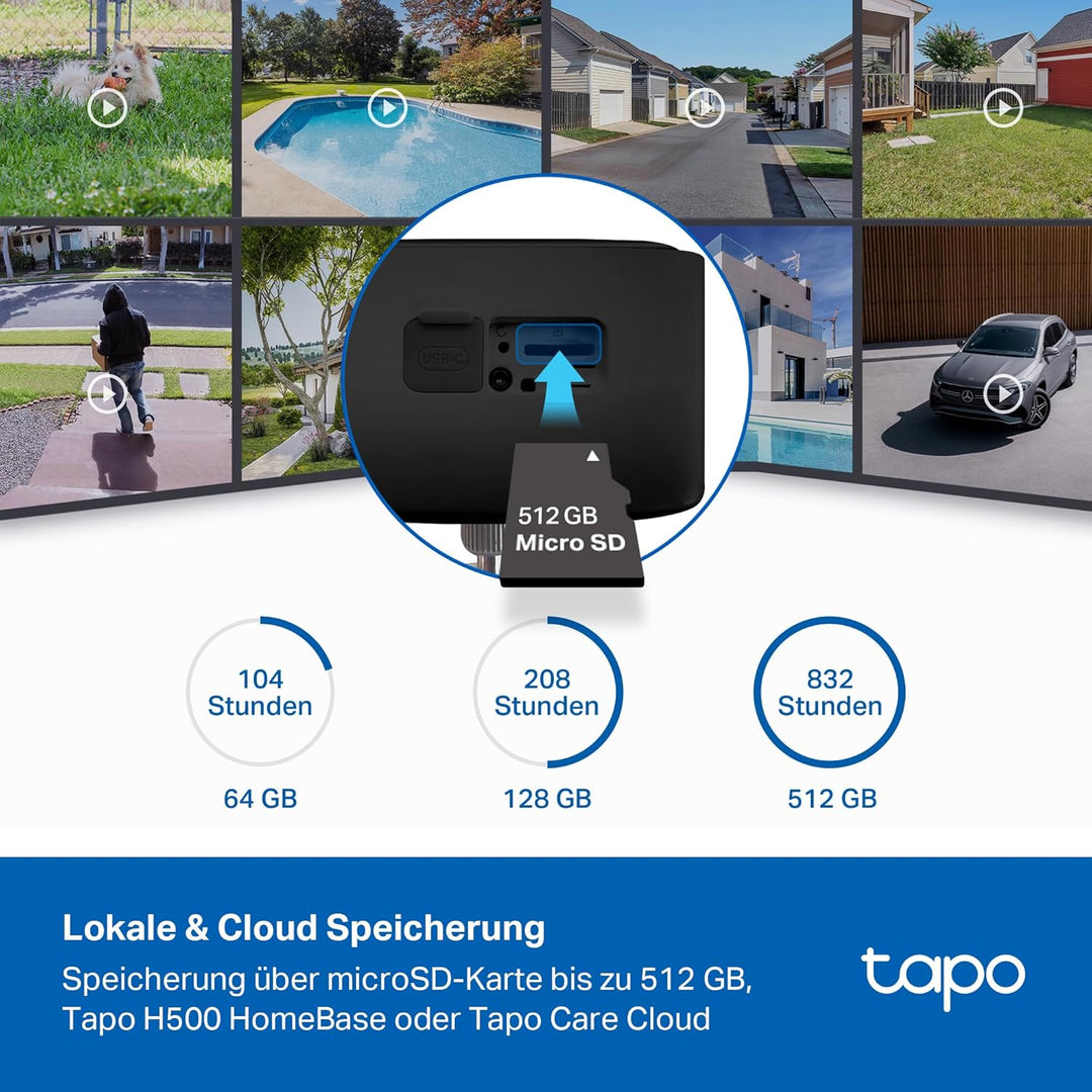 Tapo C401 KIT Solar Überwachungskamera für aussen, 1080p, 180-Tage-Akku, Kabellos, Farbnachtsicht, 2