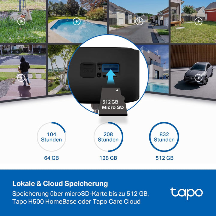 Tapo C401 KIT Solar Überwachungskamera für aussen, 1080p, 180-Tage-Akku, Kabellos, Farbnachtsicht, 2