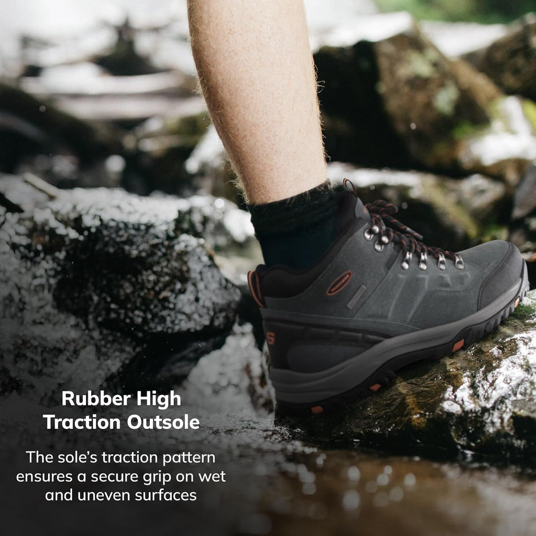 Skechers Herren Relment Pelmo64869 Stiefel 39 EU Gray Suede, 39 EU Gray Suede