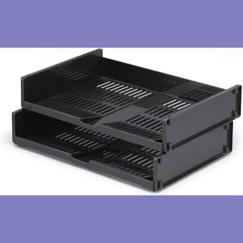 Durable Briefablageschale optimo A4 blauer Engel, 6 Stück, anthrazit, 1700801058 DIN A4 Querformat,