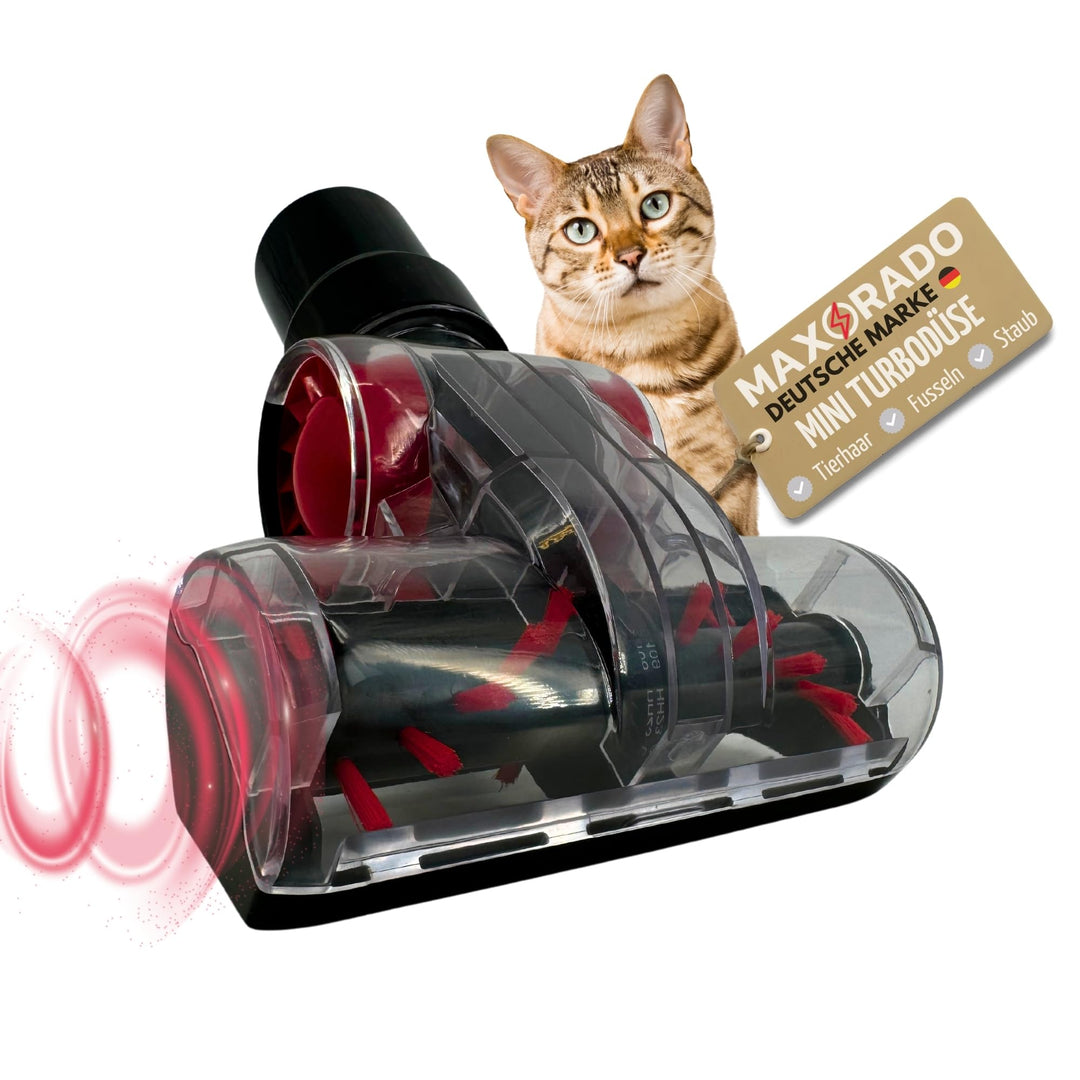 Mini Turbobürste für Tierhaare Fusseln Staubsauger 32mm 35mm Tierhaardüse Polsterdüse Tierhaar Bürst