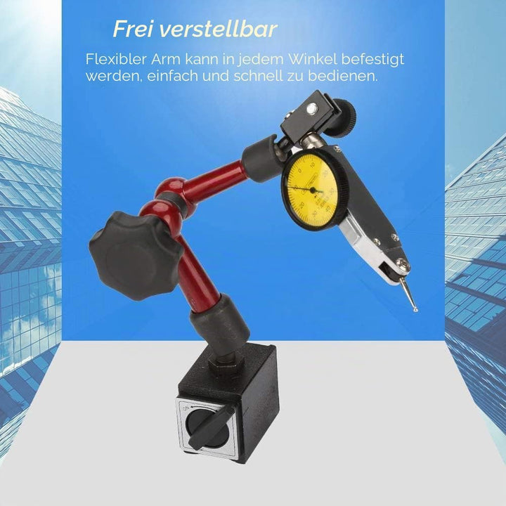 Flexible Starke Magnetische Standfuss Basis Halter + Hebel Messuhr Anzeige Stossfest (0~0,8mm) Holde