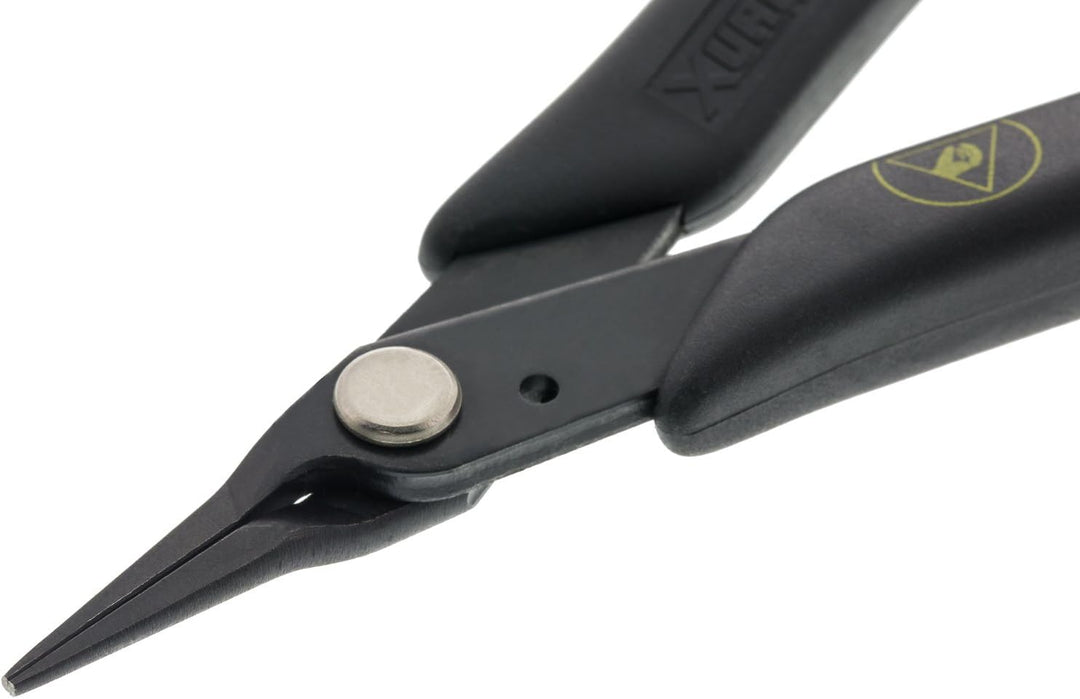 XURON 450AS Tweezer Nose Pliers - ESD Safe Grips with Static Control Grips, with Static Control Grip