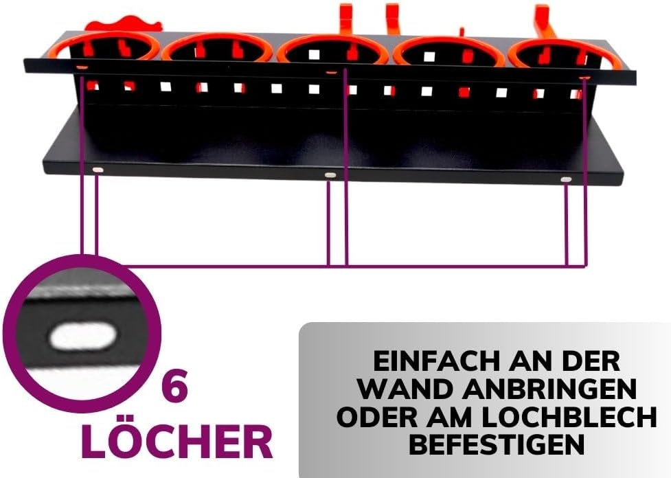 Dosenhalter für Sprühflaschen und Werkzeug - Sprühflaschenhalter Spraydosenhalter Werkstatt Halterun