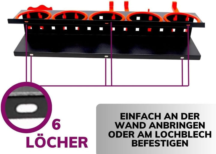 Dosenhalter für Sprühflaschen und Werkzeug - Sprühflaschenhalter Spraydosenhalter Werkstatt Halterun