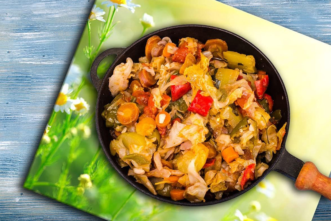 TMK | Herdabdeckplatte 60x52 Einteilig Glas Elektroherd Induktion Herdschutz Spritzschutz Glasplatte