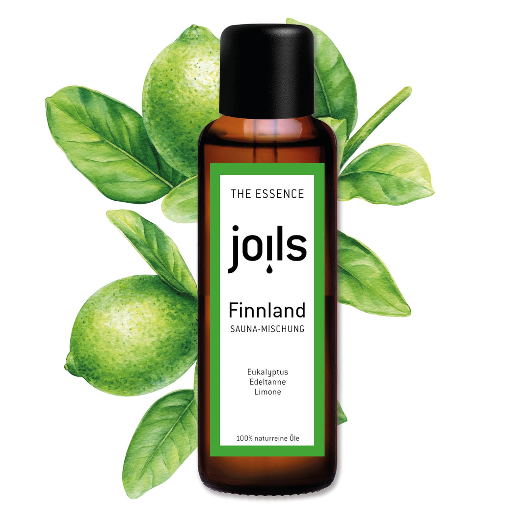 JOILS® Saunaaufguss FINNLAND, 100ml, 100% naturreines Öl für Ihre Sauna, ätherisches BIO-Saunaöl vom