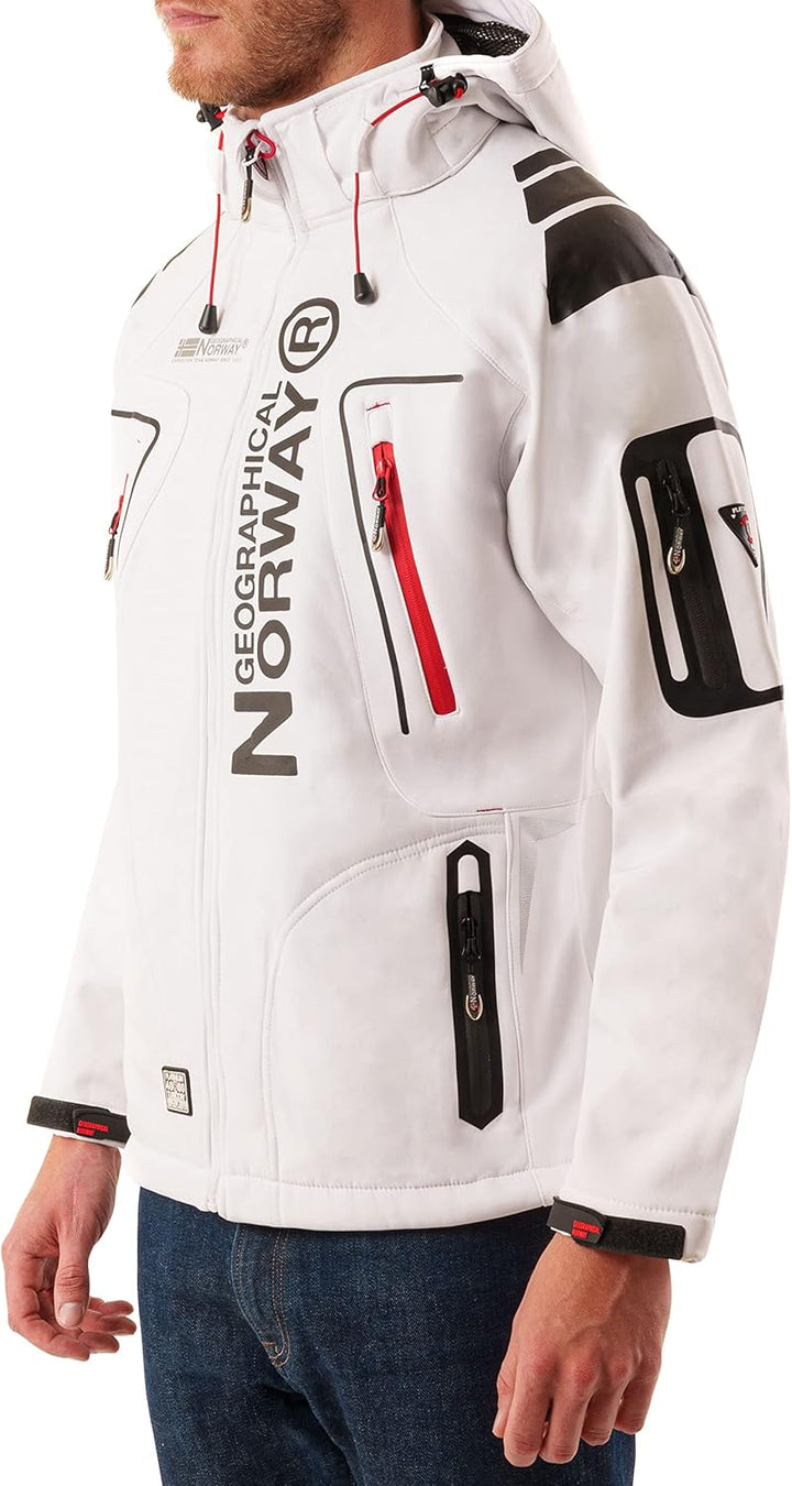 Geographical Norway Herren Tambour Herren Softshell Jacke S Weiss, S Weiss