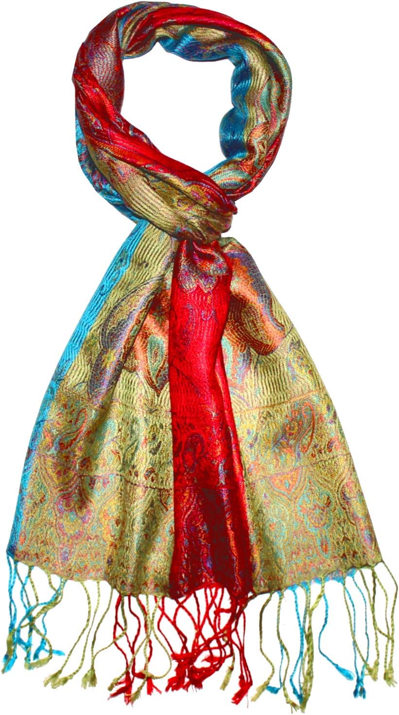 Lorenzo Cana Luxus Seidenschal für Frauen Schal 100% Seide gewebt Damenschal elegant Paisley Muster